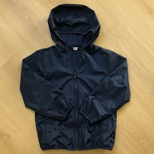 Lands' End Dark Navy Hooded Windbreaker